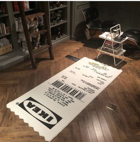 off white ikea receipt rug